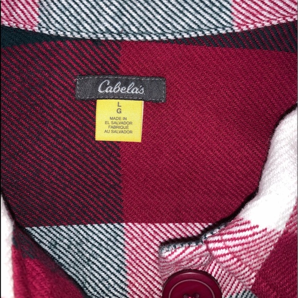 Cabelas Plaid Cotton Jacket Size Large - Picture 2 of 2